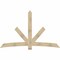Ekena Millwork Alberta Rough Sawn Timber Gable Bracket, Douglas Fir, 96"W x 60"H x 4"D x 6"F, 15/12 Pitch GBW096X60X0406ALB00RDF - alternate 1
